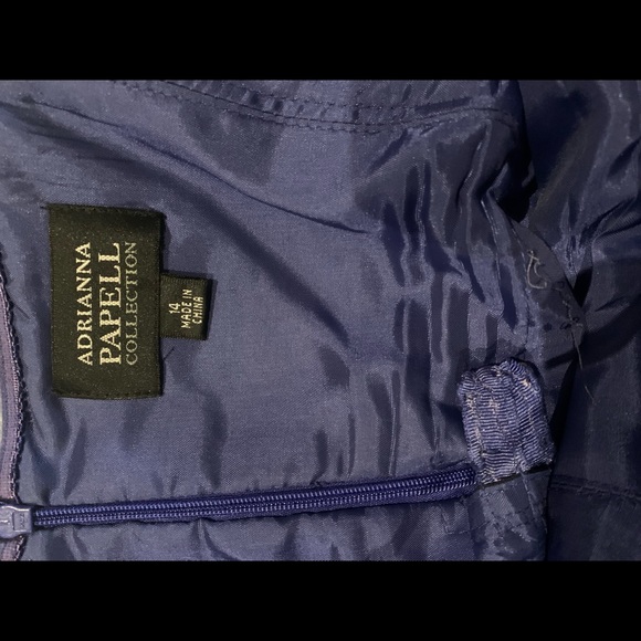 Size 14 Adrianna Papell strapless trumpet gown - Picture 3 of 3